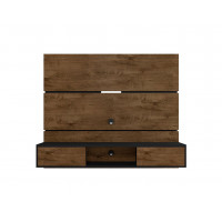 Manhattan Comfort 236BMC98 Vernon 62.99 Floating Wall Entertainment Center in Rustic Brown and Black